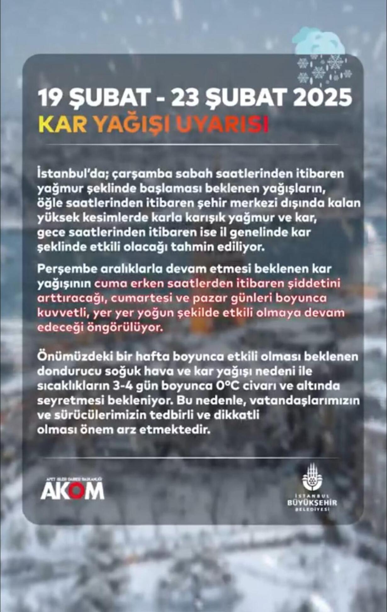 2025 BAŞLARKEN ETKİNLİK ERTELEMESİ